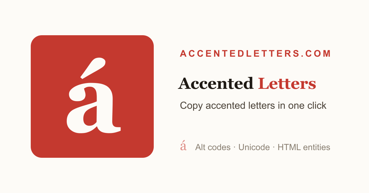 E With Accent — Copy & Paste Accent Letters é, è, ê, É, È