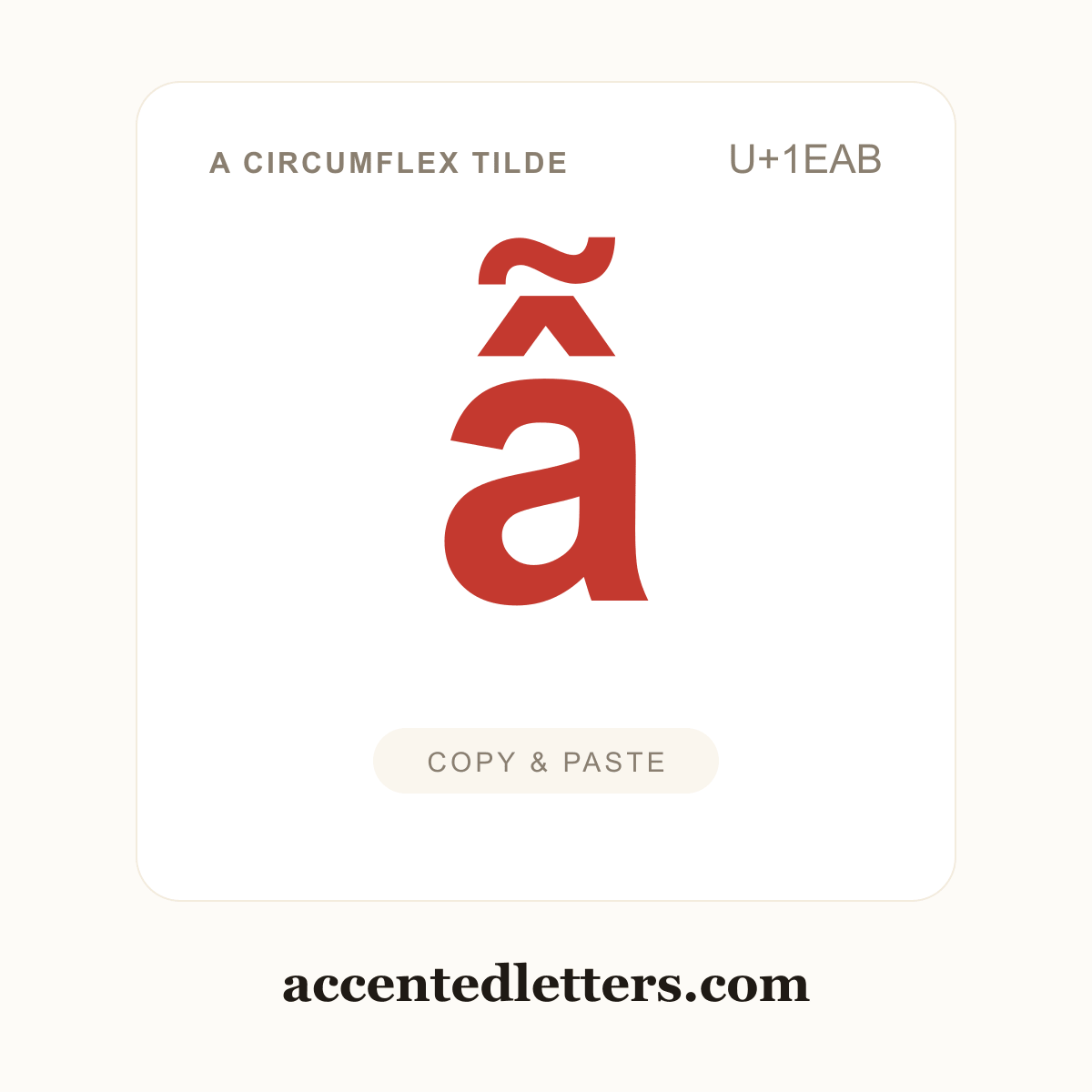 ẫ a circumflex tilde (U+1EAB) — copy and paste (accentedletters.com)