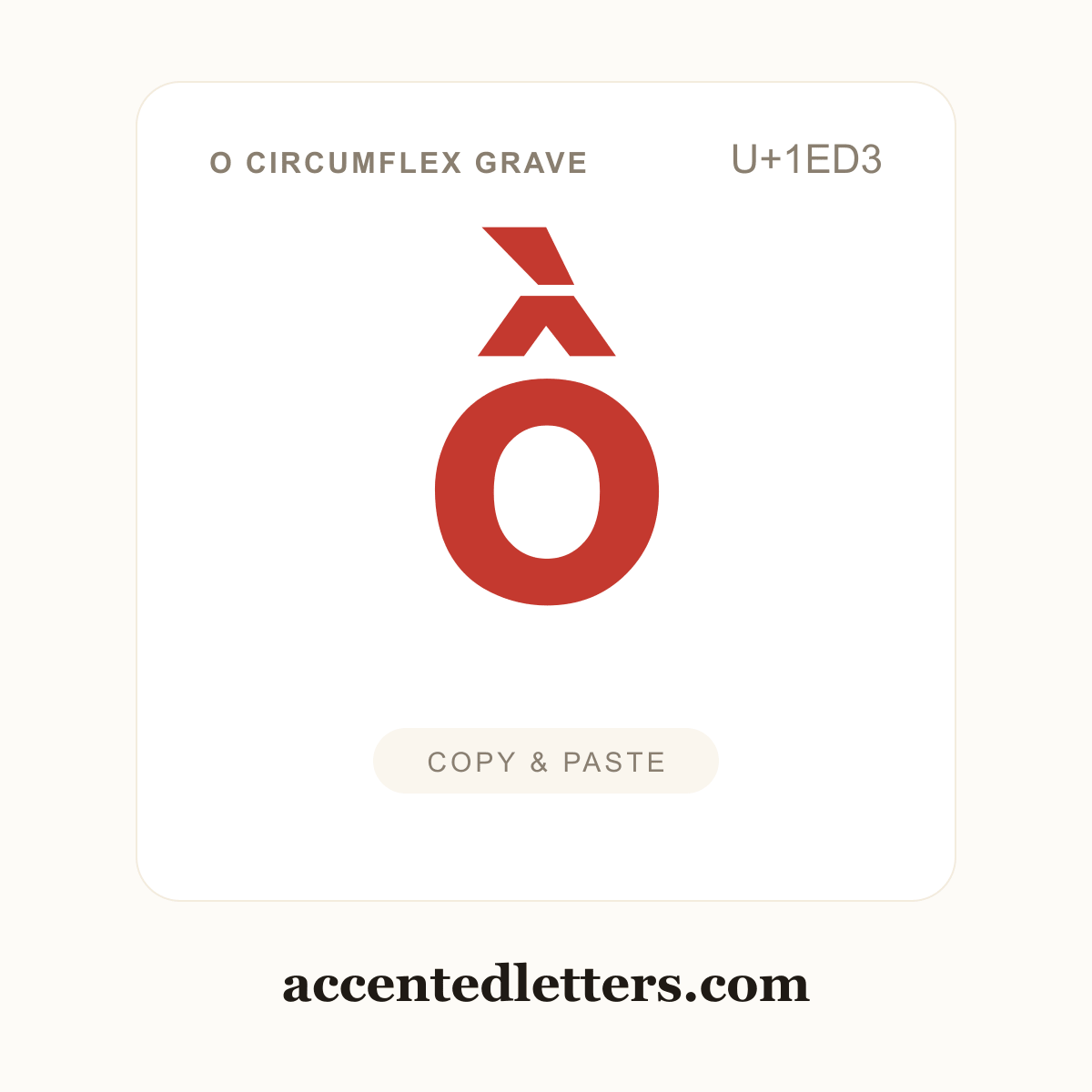 ồ o circumflex grave (U+1ED3) — copy and paste (accentedletters.com)