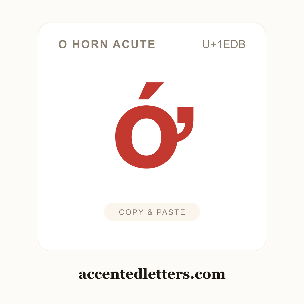 ớ o horn acute (U+1EDB) — copy and paste (accentedletters.com)