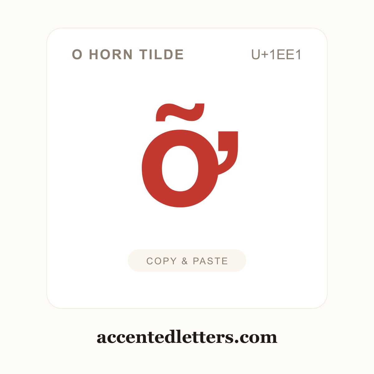 ỡ o horn tilde (U+1EE1) — copy and paste (accentedletters.com)